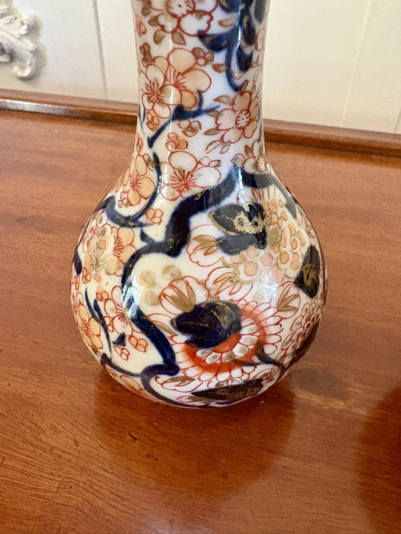 Small Pair of Antique Edwardian Quality Japanese Imari Vases - Image 10